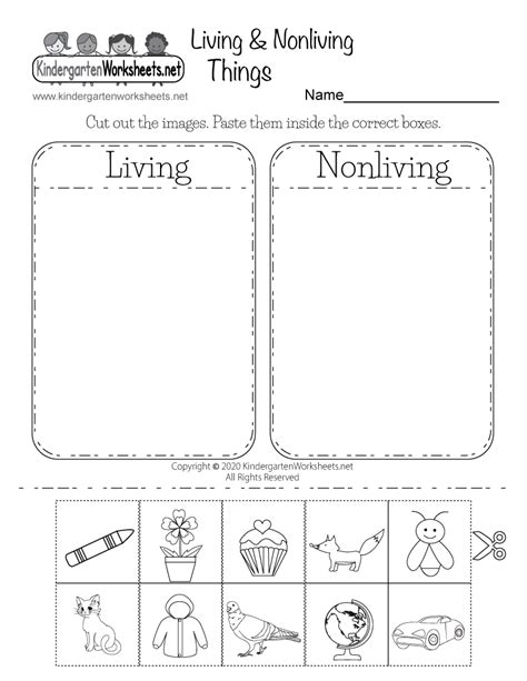 Kindergarten Science Worksheets - Kindergarten