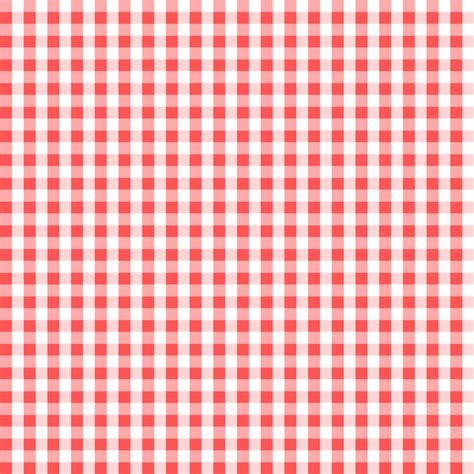 a red and white gingham checkered tablecloth