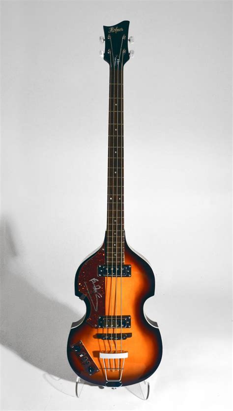 Sold at Auction: Hofner Bass signed by Paul McCartney