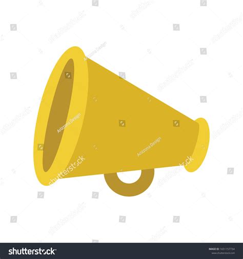 Golden Megaphone Vector Emoji Flat Design Stock Vector (Royalty Free) 1651157734 | Shutterstock