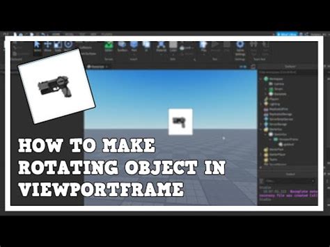 How to make rotating object in ViewportFrame | Roblox Studio 2022 - YouTube