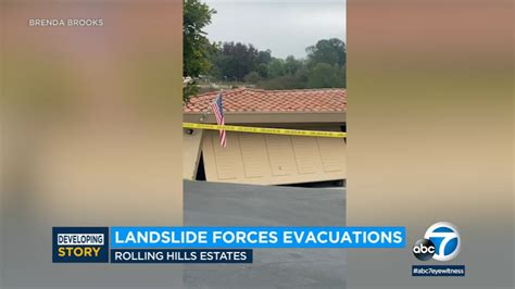 Rolling Hills Estates landslide forces 12 homes to evacuate - ABC7 Los Angeles