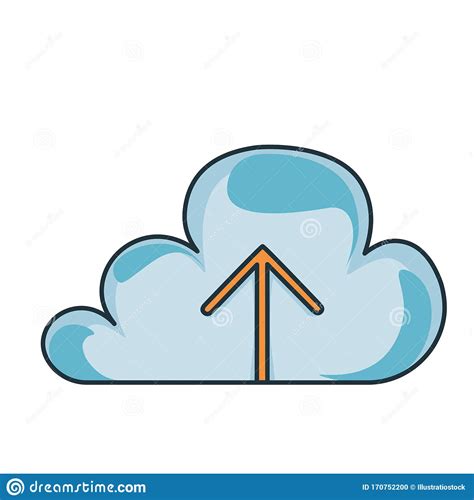 Cartoon Cloud Icon Emoji Isolated Illustration Stock Photo ...