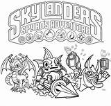 Skylanders Spyros Adventure coloring Page  Download Print Or Color sketch template