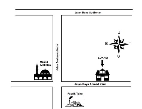 Contoh Denah Lokasi Rumah Ke Sekolah – Gudang Materi Online