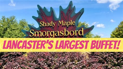 Shady Maple Smorgasbord! Largest Buffet in the US! Tour & Review! - YouTube