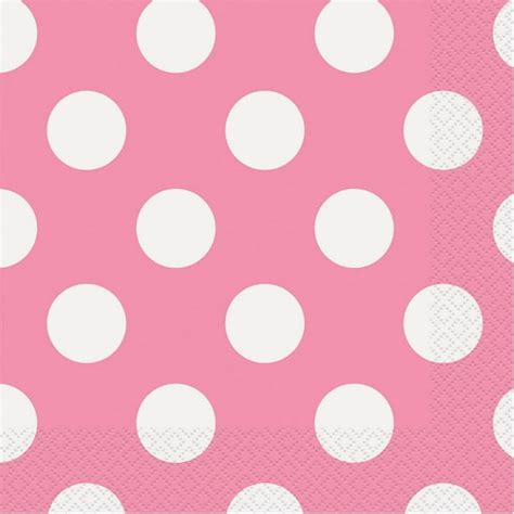 Polka Dot Paper Luncheon Napkins, Hot Pink, 16ct - Walmart.com - Walmart.com