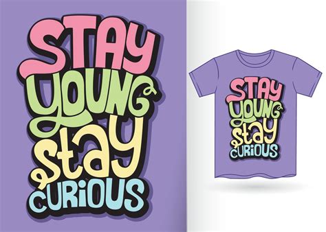 Hand lettering slogan for t shirt design 5230955 Vector Art at Vecteezy