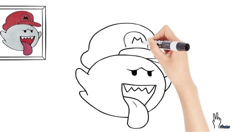 How to Draw - Boo from Super Mario! - YouTube