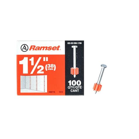 Ramset 1-1/2 in. Drive Pins (100-Pack)-00774 - The Home Depot