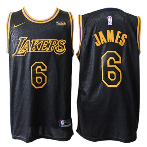 Camiseta LeBron James #6 Los Angeles Lakers 19/20 Negro City Edition ⋆ ...