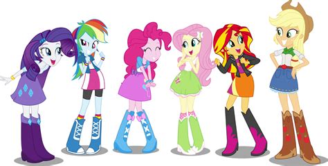 Mane 6 EQG by twls7551 on DeviantArt