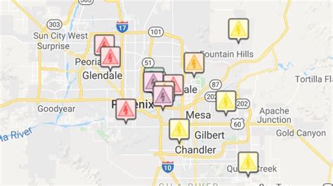 Srp Power Outage Map Mesa