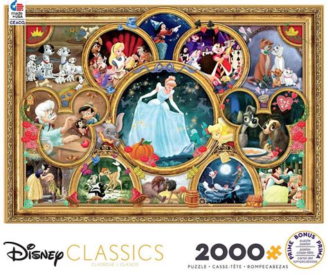 Ceaco - Disney Classics - Disney Classics - 2000 Piece Jigsaw Puzzle | Classic disney, 1500 ...