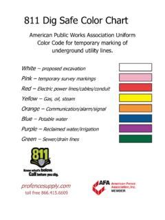 811 Dig Safe Color Chart - Pro Fence Supply / 811-dig-safe-color-chart-pro-fence-supply.pdf ...