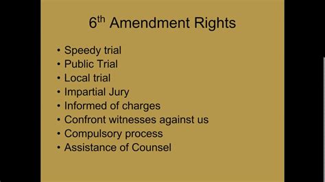 👍 6th amendment. 6th Amendment: Right to a fair Trial ***. 2019-02-20