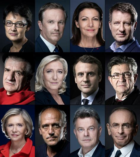 The 12 candidates standing in France's presidential election