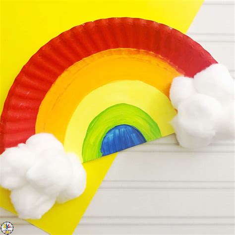 How To Make A Paper Plate Rainbow Craft For Kids