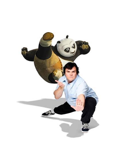 Jack Black milieu as Po in Kung Fu Panda 2