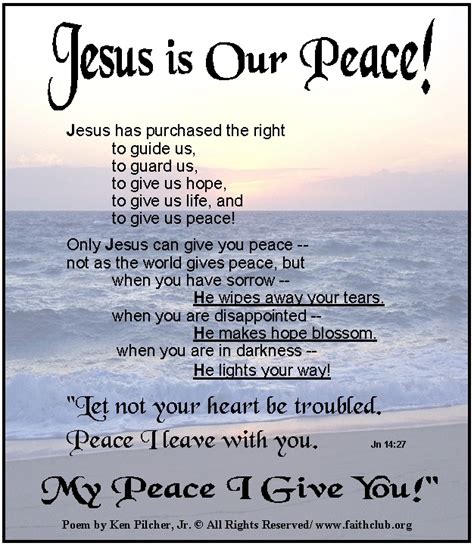 Our peace comes from Jesus|Lean on Jesus and you will find happiness ...