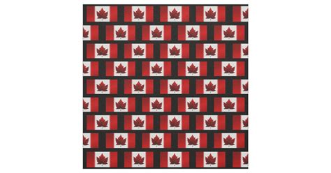 Canada Fabric Canada Flag Fabric Customized Fabric | Zazzle