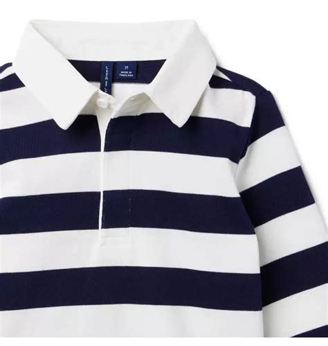 Boy Merchant Marine Stripe Striped Rugby Shirt by Janie and Jack