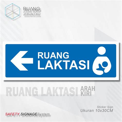 Sticker Sign Ruang Laktasi Arah Kanan/Kiri | Lazada Indonesia