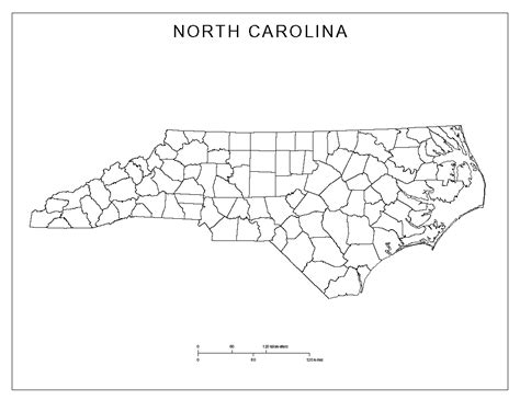 North Carolina Blank Map