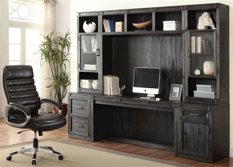 Hudson Vintage Midnight Desk Wall Unit from Parker House | Coleman ...