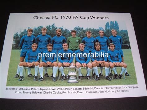 CHELSEA FC 1970 FA CUP PETER BONETTI PETER OSGOOD ALAN HUDSON EXCLUSIVE ...