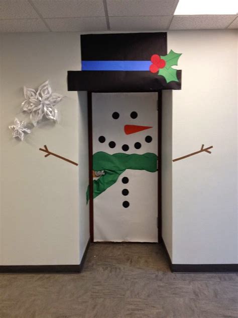 Snowman Door Decoration Template