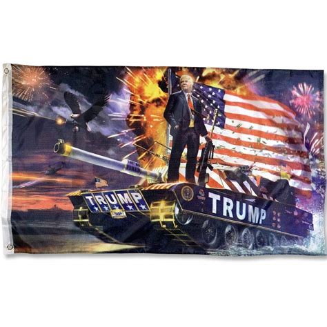 Trump Tank Flag - MAGA 3 x 5 ft Nylon - Trump 2020