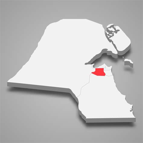 Farwaniya region location within Kuwait 3d map 21804613 Vector Art at Vecteezy