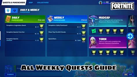 Fortnite All Weekly Quests Guide