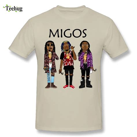 2018 New Arrival Man Migos T Shirt Popular Hip Hop Streetwear Soft T Shirt-in T-Shirts from Men ...