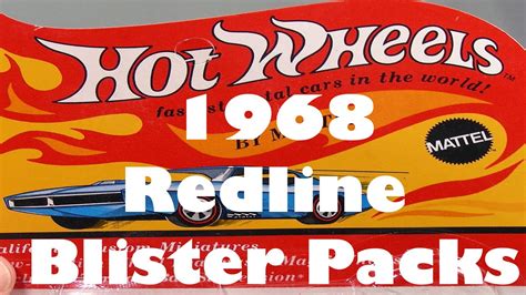 Hot Wheels 1968 Redline Blister Packs - Video No.139 - August 15th ...