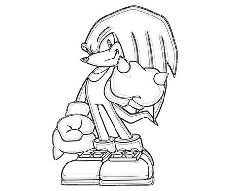 Sonic Coloring Pages Knuckles - Coloring Home