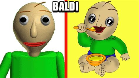 Baldi's Basics All Characters Baby Version ( 2019 ) - YouTube