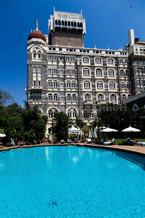 Mumbai Taj Mahal Palace Hotel Pool Area – Stock Photos and Video Footage from India