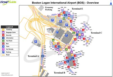 Map of Boston Logan International Airport