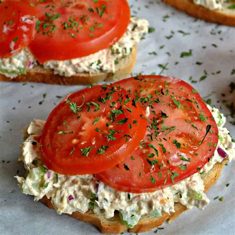 Open-Faced Tuna Melt Sandwich Recipe | Small Town Woman