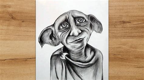 How to Draw Dobby the House Elf from Harry Potter | Realistic Pencil ...