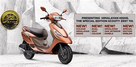 TVS Scooty Zest 110 Himalayan Highs Special Edition Launched | BikeDekho