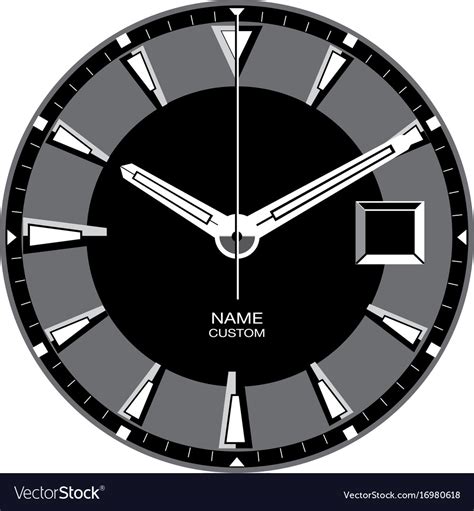 Smart watch face h Royalty Free Vector Image - VectorStock