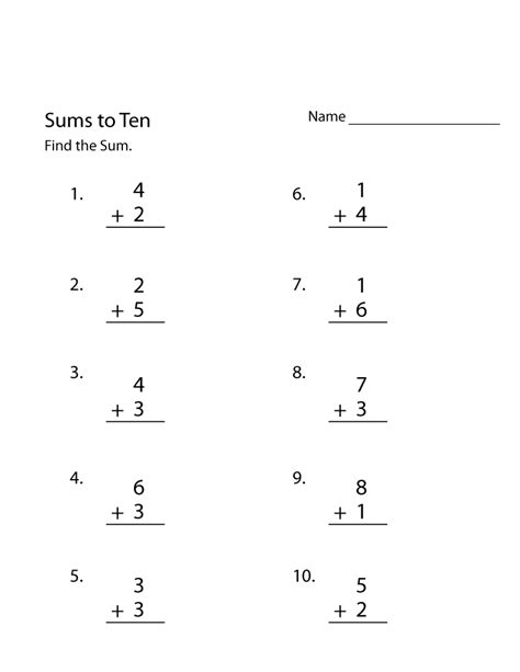 Free Easy Math Worksheets Simple | Easy math worksheets, Basic math ...