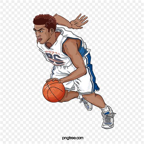 Cartoon Basketball Player PNG Image, Cartoon Basketball Players, Clipart Basketball, Athletic ...