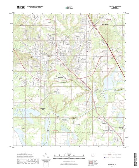 MyTopo Prattville, Alabama USGS Quad Topo Map