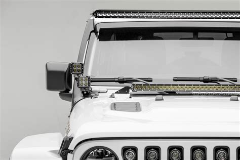 Jeep JL, Gladiator Front Roof LED Kit with (1) 50 Inch LED Straight ...