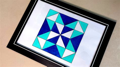 Square Geometric Patterns Simple