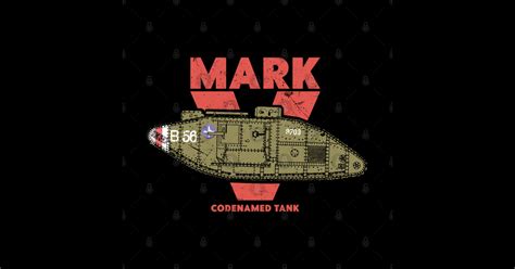 MARK V LANDSHIP - WW1 Tank - Ww1 - Sticker | TeePublic